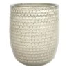 Honeybloom Honeycomb Tall White Planter, 12.2"