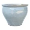 Honeybloom Mews Grey Ceramic Planter, 14.6" -Patio Furniture Sales Store honeybloom mews grey ceramic planter 14.6