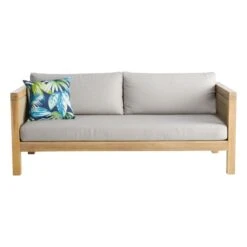 Honeybloom Park City Blonde Acacia Wood Outdoor Sofa 14 Honeybloom Park City Blonde Acacia Wood Outdoor Sofa -Patio Furniture Sales Store honeybloom park city blonde acacia wood outdoor sofa 2