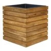 Honeybloom Park City Wood Planter, Large