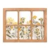 Honeybloom Wooden Window Pane Outdoor Wall Decor, 24x19