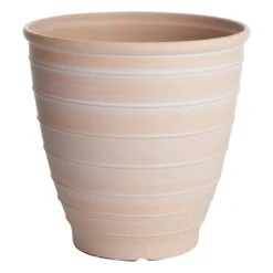 Honeybloom Yorktown Brown Round Planter, 16"