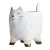 Indoor Ceramic Cat Planter, 5.6" -Patio Furniture Sales Store indoor ceramic cat planter 5.6