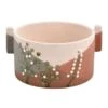Indoor Floral Colorblock Ceramic Pot, 9.5"