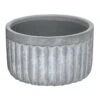 Indoor Fluted Ceramic Bowl Planter, Small -Patio Furniture Sales Store indoor fluted ceramic bowl planter small