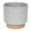 Indoor Grey Stoneware Planter, 7" -Patio Furniture Sales Store indoor grey stoneware planter 7