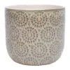 Indoor Rocco Medallion Ceramic Planter, Large