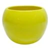 Indoor Smooth Yellow Ceramic Pot, 4.5"