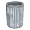 Indoor Tall Fluted Concrete Pot, Small -Patio Furniture Sales Store indoor tall fluted concrete pot small