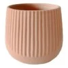 Indoor Terracotta Ribbed Ceramic Planter, 6" -Patio Furniture Sales Store indoor terracotta ribbed ceramic planter 6