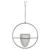 Indoor Winston Circle-Hanging White Planter -Patio Furniture Sales Store indoor winston circle hanging white planter