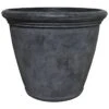 Kiri Black Slate Decorative Planter, 24" -Patio Furniture Sales Store kiri black slate decorative planter 24