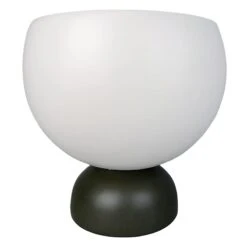 Laila Ali Indoor Mod Black & White Round Ceramic Pot, 9.8"