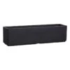 Lead Black Flat Window Box Planter, Medium -Patio Furniture Sales Store lead black flat window box planter medium
