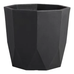 Merino Black Planter, 16"