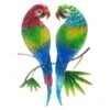 Metal & Glass Parrot Outdoor Wall Decor, 17"