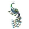 Metal Peacock Outdoor Wall Decor, 31"