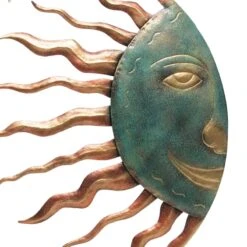 Moon & Sun Face Outdoor Wall Decor, 24" -Patio Furniture Sales Store moon sun face outdoor wall decor 24 1