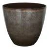 Mottled Brown Egg-Shaped Planter, 16" -Patio Furniture Sales Store mottled brown egg shaped planter 16