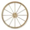 Natural Wood Wagon Wheel Outdoor Wall Decor, 32" -Patio Furniture Sales Store natural wood wagon wheel outdoor wall decor 32
