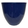 Navy Blue Synthetic Egg Pot, 18" -Patio Furniture Sales Store navy blue synthetic egg pot 18