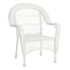 Outdoor Wicker Chair, White -Patio Furniture Sales Store outdoor wicker chair white