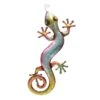 Pink Metal Gecko Outdoor Wall Decor, 29"