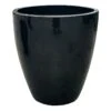 Powell Black Ceramic Planter, 12"