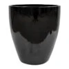 Powell Black Egg Shaped Ceramic Planter, 20" -Patio Furniture Sales Store powell black egg shaped ceramic planter 20