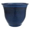 Providence Blue Honeycomb Planter, Extra Large -Patio Furniture Sales Store providence blue honeycomb planter extra large