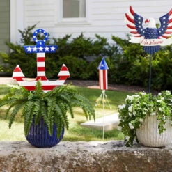 Providence Blue Round Dimpled Pot, Large -Patio Furniture Sales Store providence blue round dimpled pot large 1