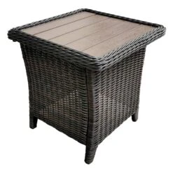 Providence Glendale Hand-Woven Rattan Outdoor End Table