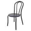 Providence Stackable Outdoor Round Black Bistro Chair