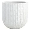 Providence White Dimpled Round Pot, Large -Patio Furniture Sales Store providence white dimpled round pot large