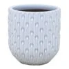 Providence White Dimpled Round Pot, Small -Patio Furniture Sales Store providence white dimpled round pot small