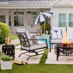 Providence White Wooden Planter, Small -Patio Furniture Sales Store providence white wooden planter small 1