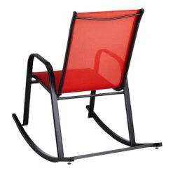 Red Sling Patio Rocking Chair -Patio Furniture Sales Store red sling patio rocking chair 1