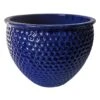 Rosalind Blue Ceramic Planter, Medium -Patio Furniture Sales Store rosalind blue ceramic planter medium