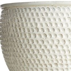 Rosalind Cream Ceramic Planter, Extra Large -Patio Furniture Sales Store rosalind cream ceramic planter extra large 1