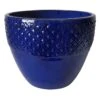 Ross Blue Planter, 12"
