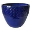 Ross Blue Planter, 18" -Patio Furniture Sales Store ross blue planter 18