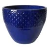Ross Blue Planter, 8.7" -Patio Furniture Sales Store ross blue planter 8.7
