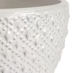 Ross Cream Planter, 18" -Patio Furniture Sales Store ross cream planter 18 1