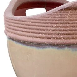 Sandy Honey Hued Planter, 13.8" -Patio Furniture Sales Store sandy honey hued planter 13.8 1