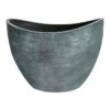 Shiloh Grey Wave Angled Planter, Medium -Patio Furniture Sales Store shiloh grey wave angled planter medium