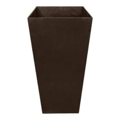 Sonata Brown Recycled Rubber Planter, 28"