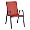 Stackable Red Sling Patio Chair -Patio Furniture Sales Store stackable red sling patio chair