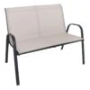 Stackable Tan Sling Patio Settee -Patio Furniture Sales Store stackable tan sling patio settee