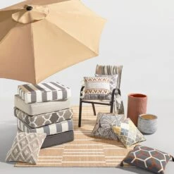 Stackable Taupe Sling Patio Chair -Patio Furniture Sales Store stackable taupe sling patio chair 1