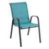Stackable Teal Sling Patio Chair -Patio Furniture Sales Store stackable teal sling patio chair